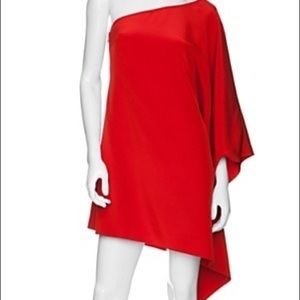 Intermix One Shoulder Red Dress NWT